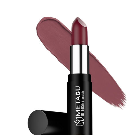 Buy Metabu Satin Matte Lipstick – Victoriyan Ruby 07 | Long Lasting 8H Wear, Highly Pigmented, Enriched with Vitamin E, Paraben-Free, Vegan Lip Color 4.2 gm-Purplle