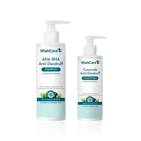 Buy WishCare Anti-Dandruff & Scalp Hydrating Duo (Shampoo 250 ml + Conditioner 200 ml) Combo of 2-Purplle