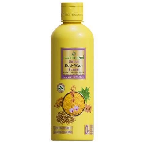 Buy Earthgenix Ubtan Body Wash Scrub with Pro Vitamin B5 - 300 ml-Purplle