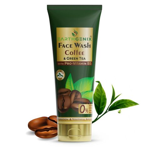 Buy Earthgenix Coffee & Green Tea Face Wash with Pro-Vitamin B5 - 100 ml-Purplle