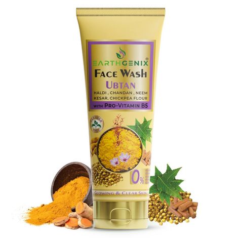 Buy Earthgenix UBTAN Face Wash with Pro-Vitamin B5 | For Glowing & Clear Skin - 100 ml-Purplle