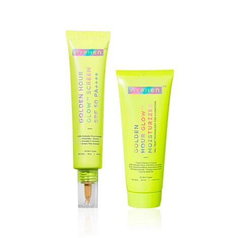 Buy Hyphen Golden Hour Glow Duo(Sunscreen 40gm + Face Moisturizer 50 ml) combo of 2-Purplle