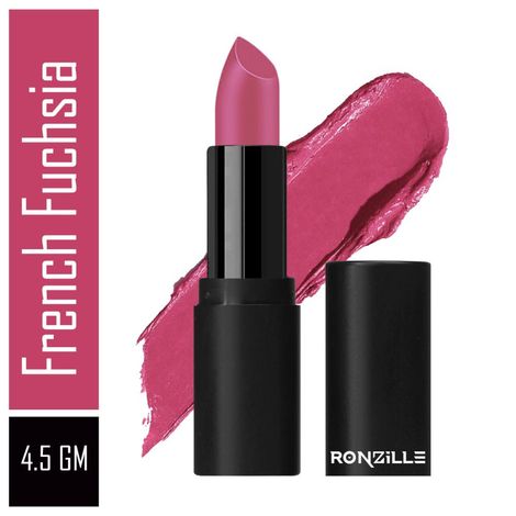 Buy Ronzille Long Lasting Lipstick up to 12 Hours Stay Matte Finish-(French Fuchsia, 4.5 gm)-Purplle