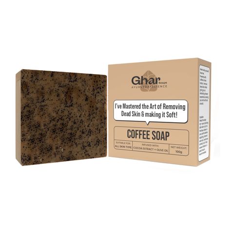 Buy GharSoaps Coffee Deep Cleansing Bath Soap (100 g)-Purplle