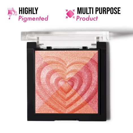 Buy INSIGHT Cosmetics Glow Play Blush & Highlighter(4 in 1) - Flamingo (12 gm)-Purplle