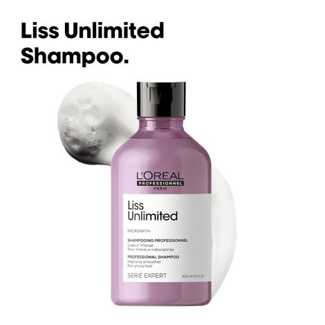 Buy L'Oreal Professionnel Liss Unlimited Shampoo for Frizzy & Unruly Hair 300 ml | With Pro-Keratin-Purplle