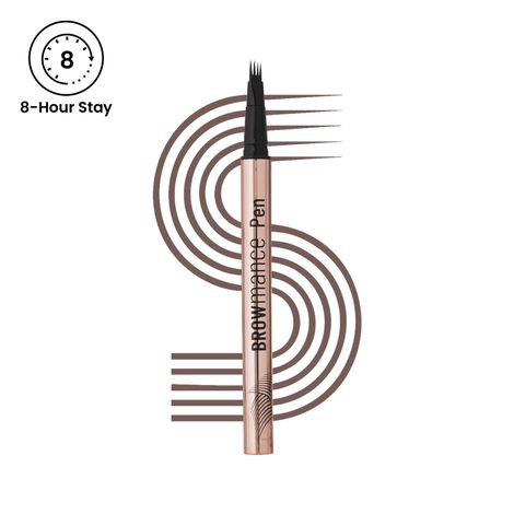 Buy Swiss Beauty BROWmance Pen | Fills In Sparse Hair | 8-Hour Stay | Waterproof | Medium brown (1 ml)-Purplle
