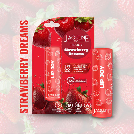 Buy Jaquline USA Lip Joy Lip Balm Strawberry Dream 4.5 gm-Purplle