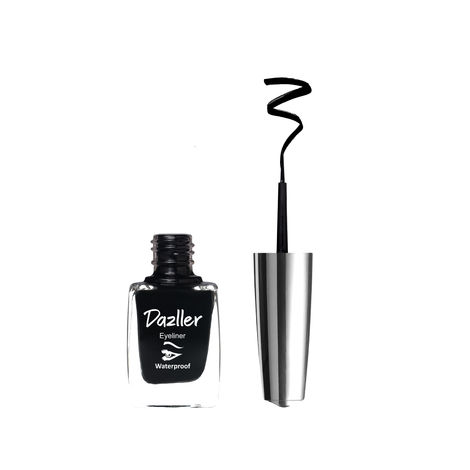 Buy Dazller Liquid Eyeliner | Waterproof | Precise Application | Smudge-proof | Vibrant Matte | Long Stay | Quick Dry | Budget-friendly value pack | Black | 9.5 ml-Purplle