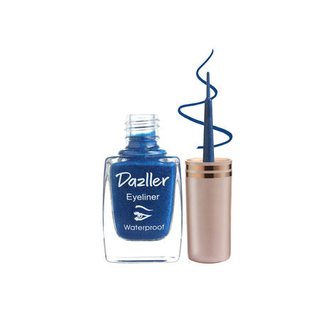 Buy Dazller Liquid Eyeliner | Waterproof | Precise Application | Smudge-proof | Vibrant Matte | Long Stay | Quick Dry | Budget-friendly value pack | Blue| 9.5 ml-Purplle