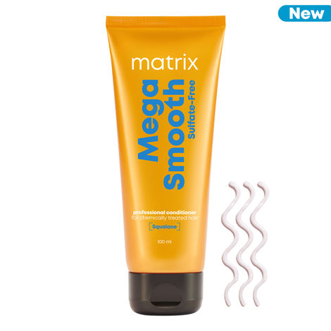 Buy Matrix Mega Smooth Sulfate-free Conditioner with Squalene and Bonding Blend for Gentle Care and Bond Repair | Smoothens Hair | Safe for Chemically Treated Hair | 100 ml-Purplle