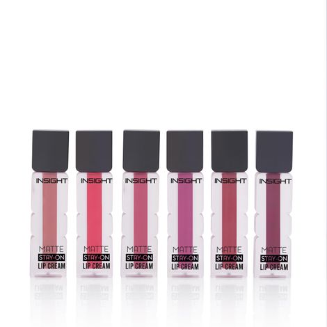 Buy Insight Cosmetics Matte Stay-On Lip Cream - Set A - 21 gm-Purplle