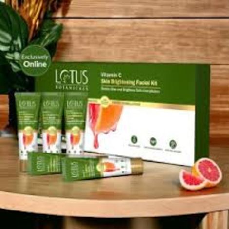 Buy Lotus Botanicals Vitamin C Skin Brightening Facial Kit - 48 gm-Purplle