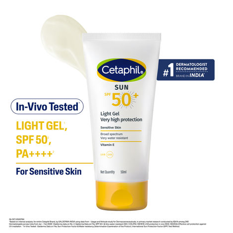 Buy Cetaphil Sun SPF 50 Gel (50 ml)-Purplle