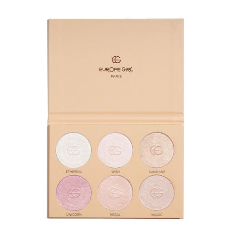Buy Europegirl Cosmetics After Glow Highlighter Palette 50 gm-Purplle
