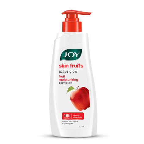 Buy Joy Skin Fruits Lightweight Body Lotion 600 ml | with Almond Oil & Jojoba Oil | Suitable For Summers | Non Sticky & Non Greasy Body Lotion For All Skin Types-Purplle