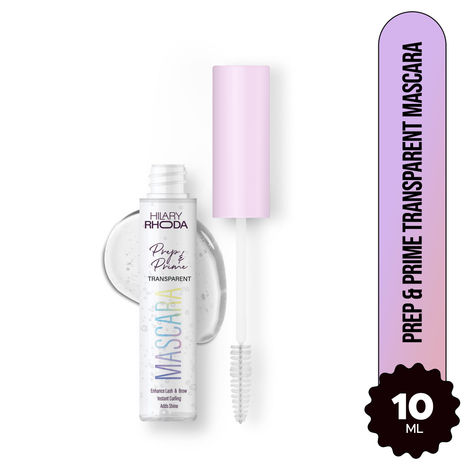 Buy Hilary Rhoda Prep & Prime Transparent Mascara | Natural Look & Lash Transparent Mascara | Glossy & Shiny | Enhances Lash & Curl | Clump-Free & Clear Gel Formula- 10 ml-Purplle