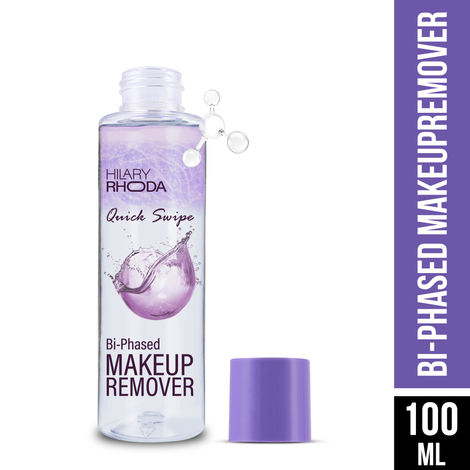 Buy Hilary Rhoda Quick Swipe Bi-Phased Makeup Remover | Removes Waterproof Makeup | With Aloe Vera & Witch Hazel Extract | Water + Oil Formula | 100 ml-Purplle