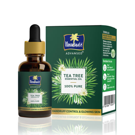 Buy Parachute Advansed Tea Tree Essential Oil | 100% Pure| for Dandruff Control & Glowing Skin | Moisturises dry hair, Controls Dandruff , for Healthy & Clear looking Skin - 14 ml-Purplle