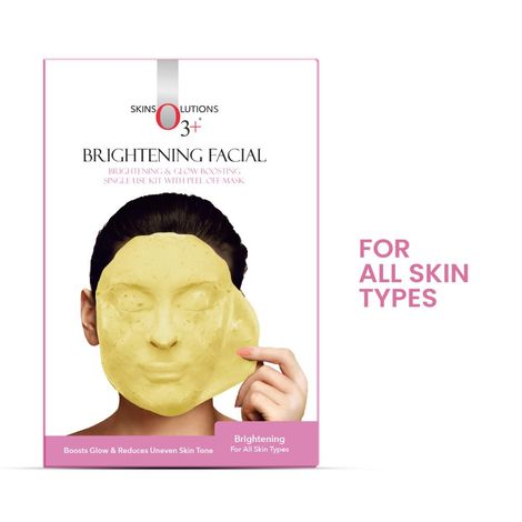 Buy O3+ Brightening Facial & Glow Boosting Single Use Kit With Peel Off Mask 45 gm-Purplle