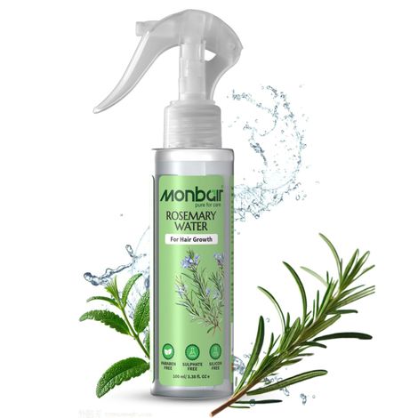 Buy Monbair Rosemary Water For Hair Growth - With Bhringraj, Ashwagandha, Neem, & Tea Tree (100 ml)-Purplle