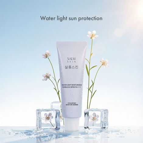 Buy Salm Skin Waterlight Moisturising Sunblock with SPF50 PA++++ (50 ml) | Korean Sunscreen | No white-cast & Non-greasy | Protects Skin's Natural Barrier-Purplle
