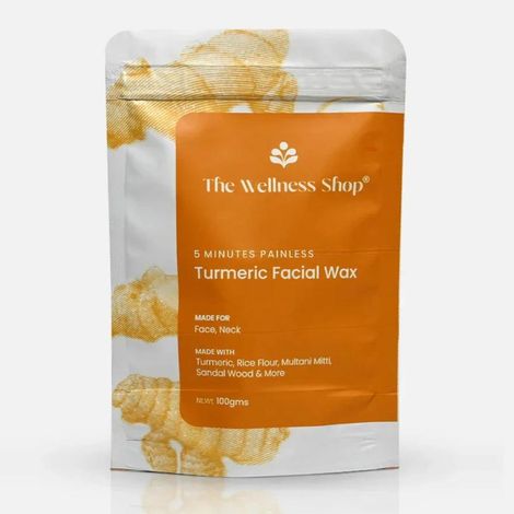Buy The Wellness Shop Turmeric Facial Wax Powder 100 gm-Purplle