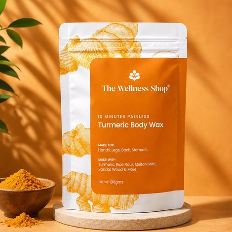Buy The Wellness Shop Turmeric Body Wax Powder 100 gm-Purplle