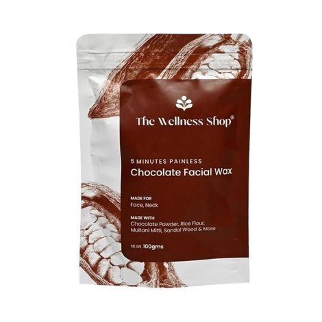 Buy The Wellness Shop Chocolate Facial Wax Powder 100 gm-Purplle
