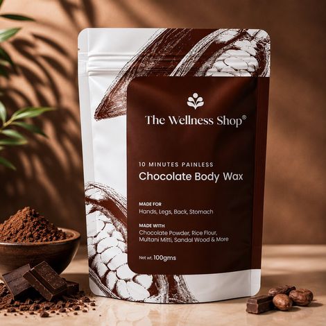 Buy The Wellness Shop Chocolate Body Wax Powder 100 gm-Purplle
