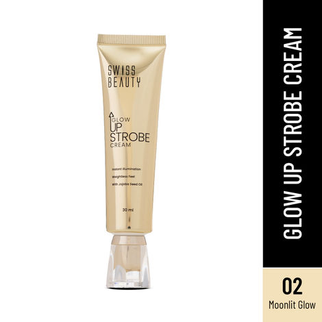 Buy Swiss Beauty Glow Up Strobe Cream | Dewy and Hydrating Glow - 30 ml, Moonlit Glow-Purplle