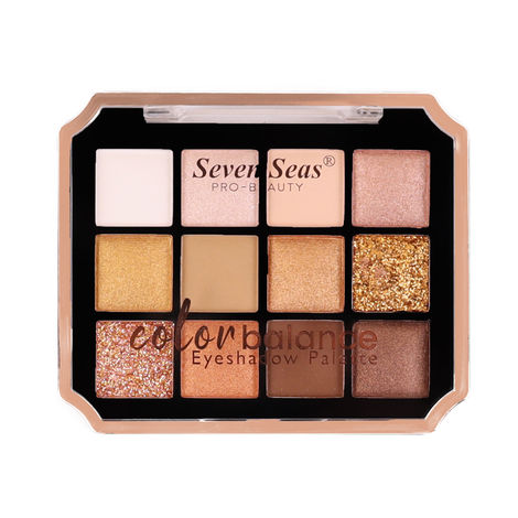 Buy Seven Seas Color Balance Eyeshadow Palette - Shade-01 (24.4 gm) | Shimmery and Matte Shades Eyeshadow Palette | Highly Pigmnted | Eyeshadow Palette for Women-Purplle
