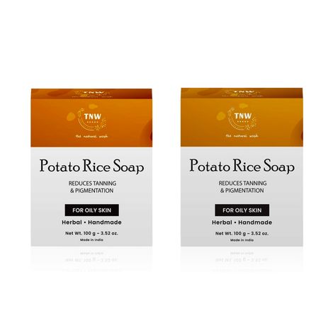 Buy TNW - The Natural Wash Potato Rice Soap 100 gm | Pack of 2-Purplle