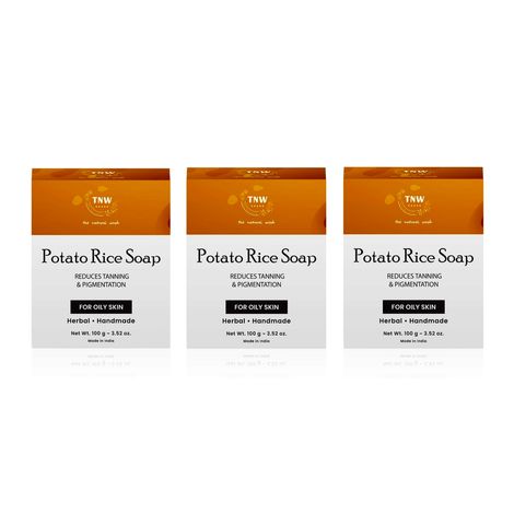 Buy TNW - The Natural Wash Potato Rice Soap 100 gm | Pack of 3-Purplle