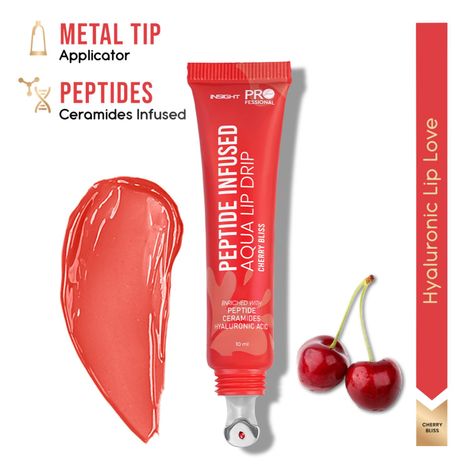 Buy Insight Professional Peptide Infused Aqua Lip Drip - Cherry Bliss – 10 gm-Purplle