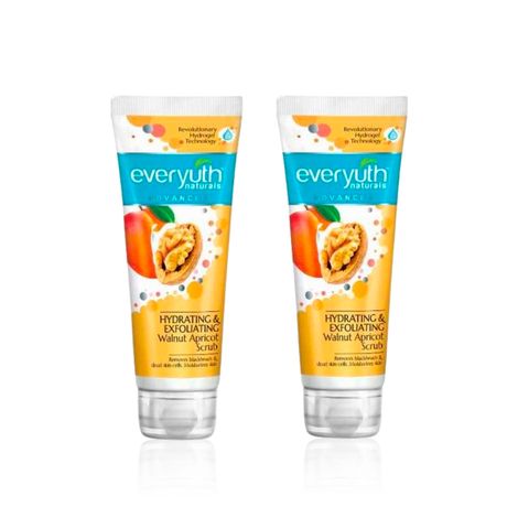 Buy Everyuth Naturals Hydrating & Exfoliating Walnut Apricot Scrub Pack of 2 | Deep Cleansing & Nourishing Formula | Removes Dead Skin Cells & Blackheads for Smooth, Glowing Skin | Skincare Duo (100 gm x 2)-Purplle