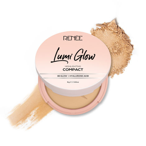 Buy RENEE Lumi Glow Highlighting Compact 03 Silk Tan - 9 gm-Purplle