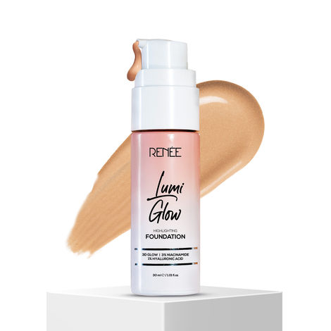 Buy RENEE Lumi Glow Highlighting Foundation 04 Luminous Sand - 30 ml-Purplle