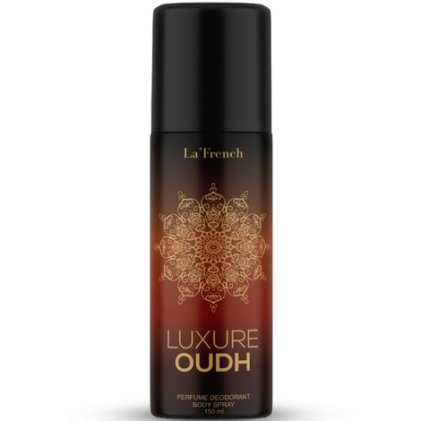 Buy La French Luxure Oudh Unisex Deodorant | Long Lasting Body Spray | Refreshing Oud Aroma | 150 ml-Purplle