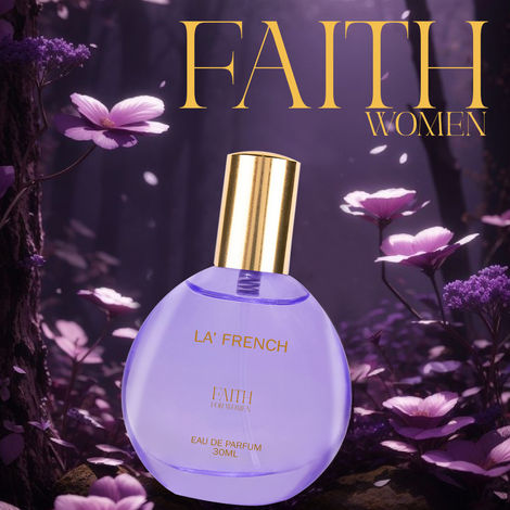 Buy La French Faith Perfume for Women -30 ml | Floral Fruity & Vanilla Scent | Long-Lasting Aquatic Fragrance for Everyday Wear | trial pack | mini perfume-Purplle