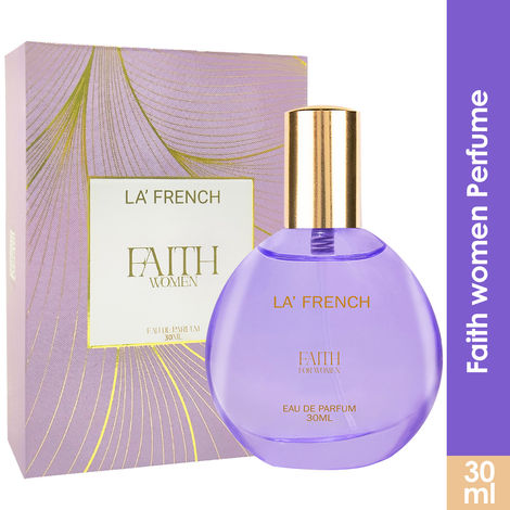 Buy La French Faith Perfume for Women -30 ml | Floral, Fruity & Vanilla Scent | Long-Lasting Aquatic Fragrance for Everyday Wear-Purplle