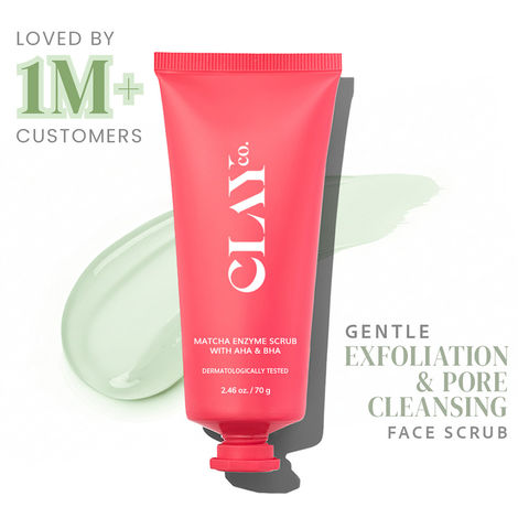 Buy Clayco Matcha Enzyme Scrub with AHA & BHA | 70 gm-Purplle