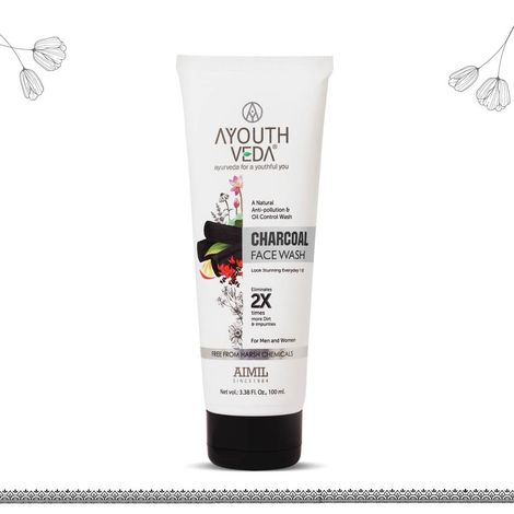 Buy Ayouthveda Charcoal Face Wash (100 ml)-Purplle
