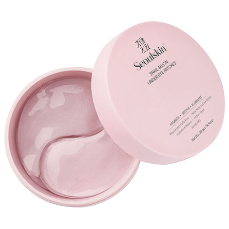 Buy SeoulSkin Snail Mucin Under Eye Serum Patches (32 Pcs) – Korean Eye Patches for Dark Circles, Puffy Eyes, Hydrates & Repairs with Niacinamide & Hyaluronic Acid – Paraben-Free, Sulphate-Free, Cruelty-Free-Purplle