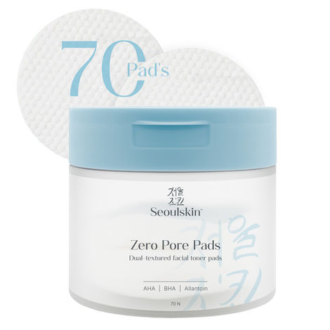 Buy SeoulSkin Zero Pore Pads | Dual-Textured Exfoliating & Hydrating Toner Pads | AHA + BHA + Allantoin | Reduces Blackheads, Oil & Pore Visibility | 70 gm-Purplle