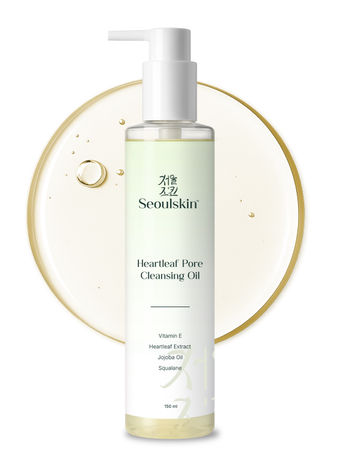 Buy SeoulSkin Heartleaf Pore Cleansing Oil | Removes Makeup, SPF & Excess Sebum | Lightweight, Non-Stripping Oil Face Cleanser | 150 ml-Purplle