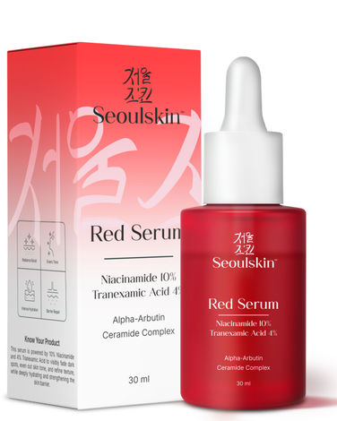 Buy SeoulSkin Red Serum for Face | Niacinamide 10% + Tranexamic Acid 4% | Dark Spot Corrector, Even Tone & Radiance Boost | Hydrating Face Serum for Men & Women | 30 ml-Purplle