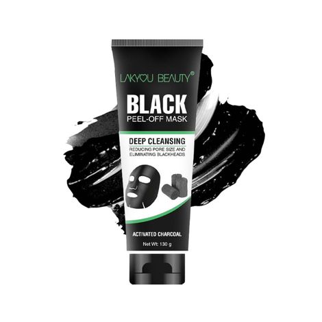 Buy Lakyou Beauty Black Peel Off Mask Deep Cleansing, Reducing Pore Size & Eliminating Blackheads with Activated Charcoal 130 gm-Purplle