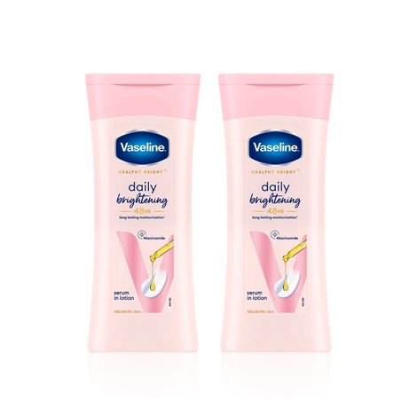 Buy Vaseline Daily Brightening Body Lotion For Healthy & Glowing Skin with Niacinamide (200 ml) – Pack of 2-Purplle