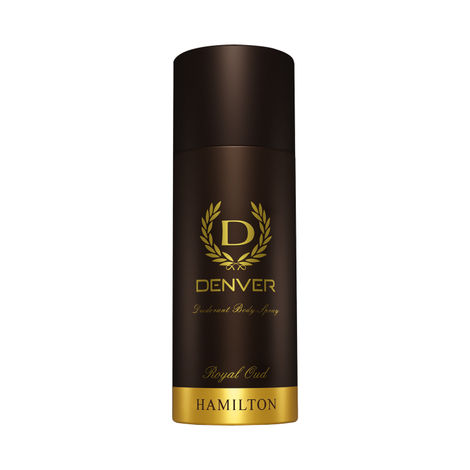 Buy DENVER Hamilton Royal Oud Deodorant - 150 ml | Long Lasting Deo Body Spray for Men-Purplle